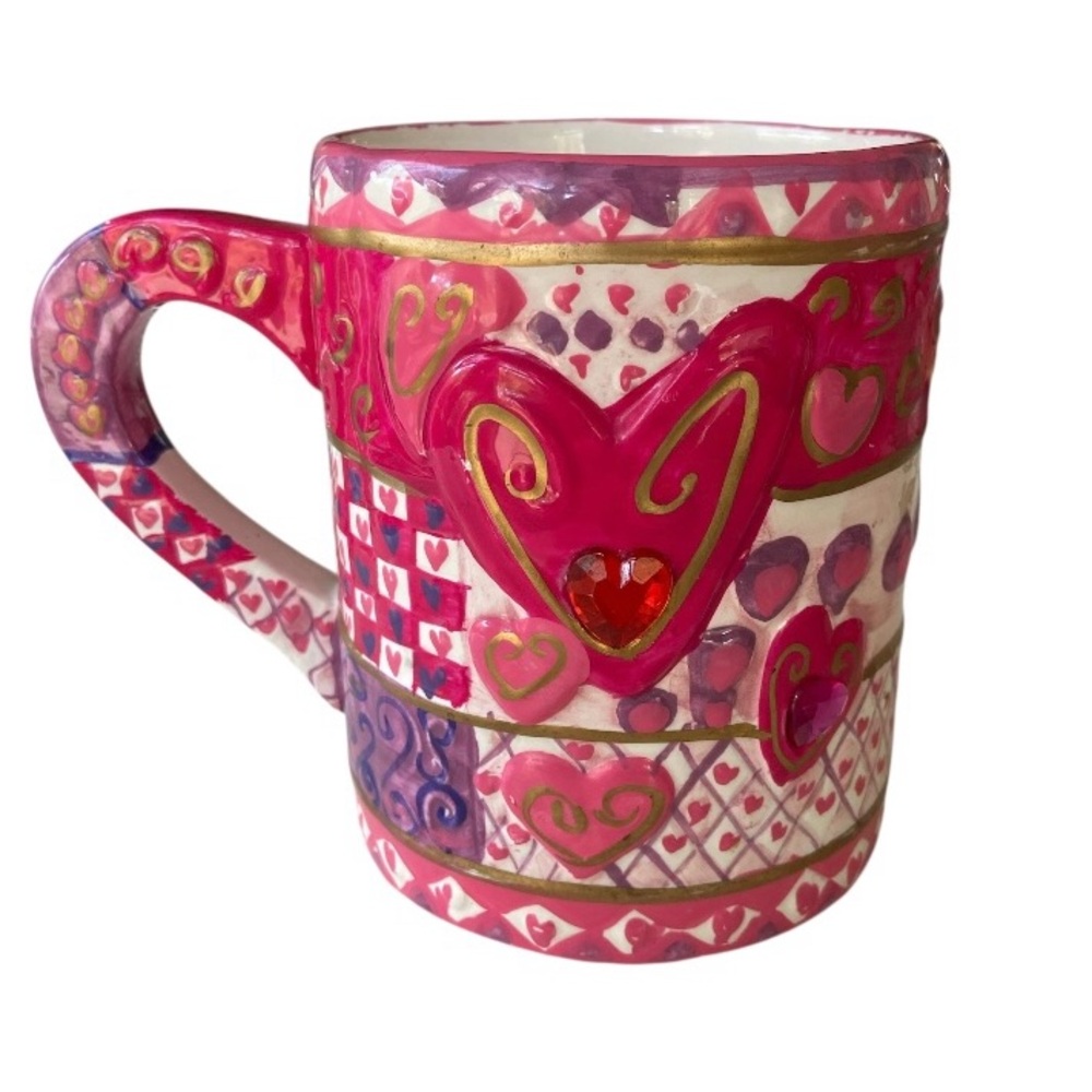 Colorful Heart Pattern Mug - Picture 2 of 2